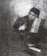 Thomas Eakins Am Klavier USA oil painting reproduction